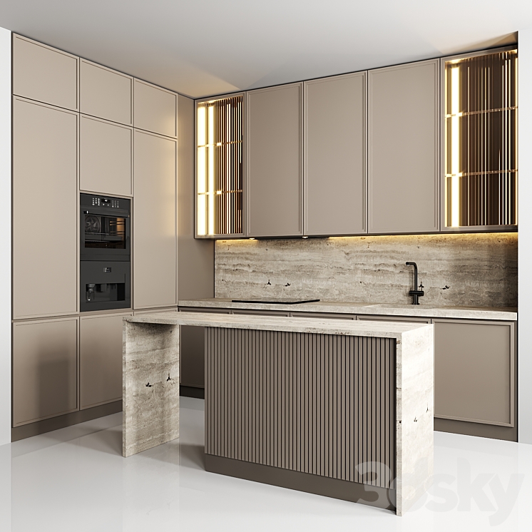 kitchen 186 3DS Max Model - thumbnail 2