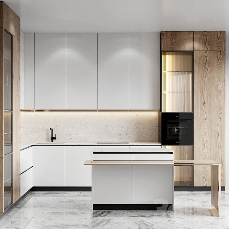 Kitchen 21 3DS Max - thumbnail 1