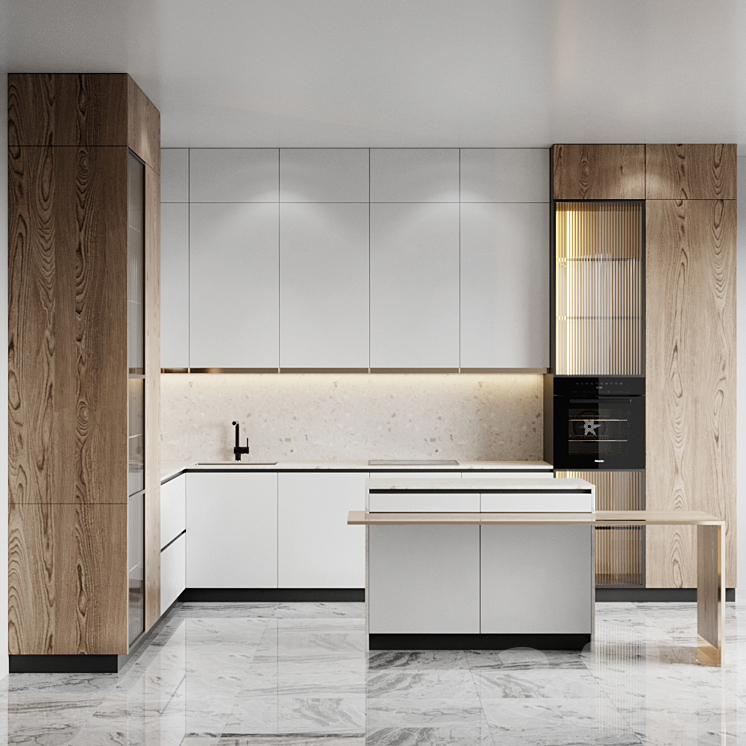 Kitchen 21 3DS Max - thumbnail 2