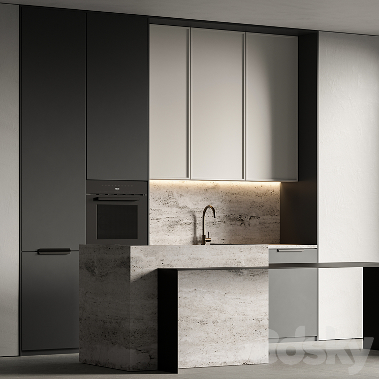 kitchen 23 3DS Max Model - thumbnail 1