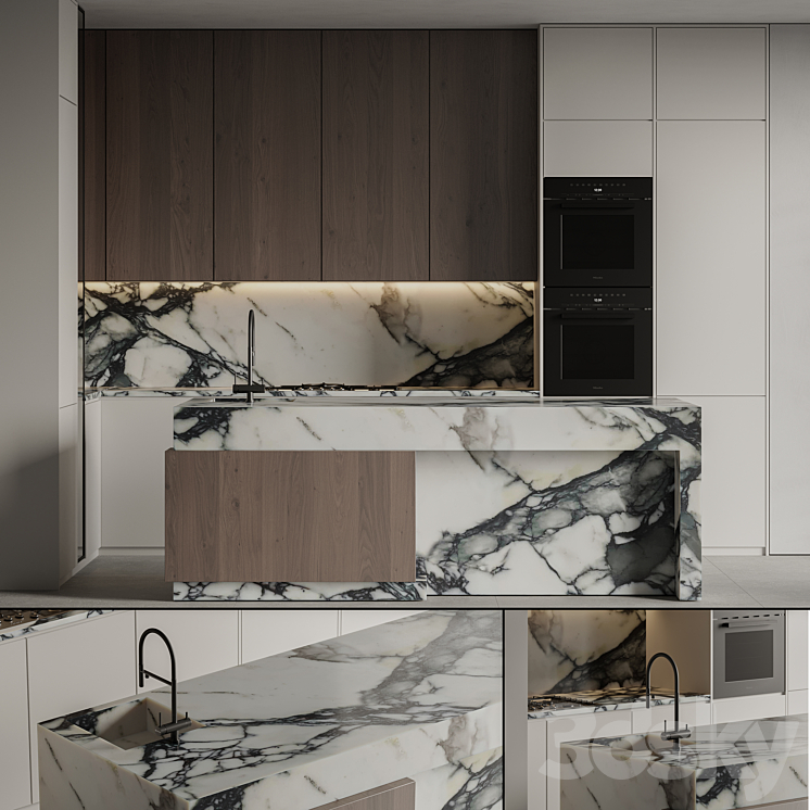 kitchen 24 3DS Max Model - thumbnail 1