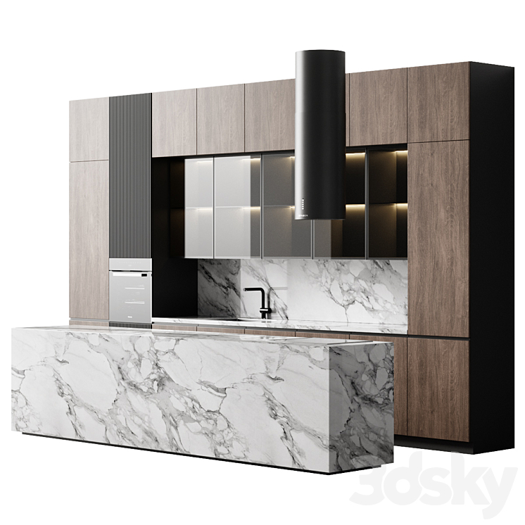 kitchen 25 3DS Max Model - thumbnail 1