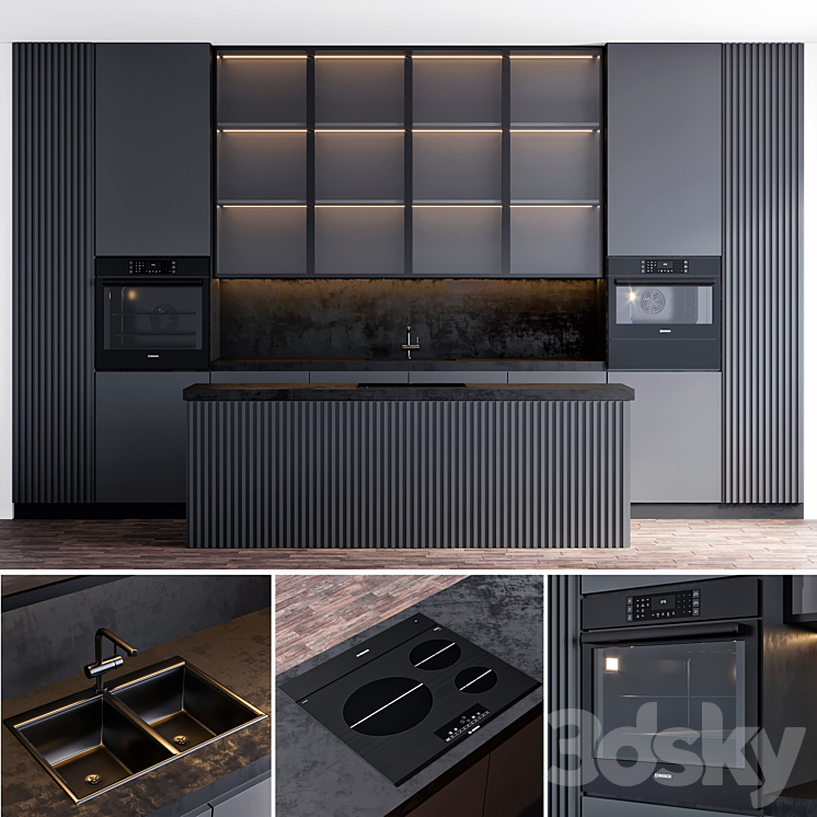 kitchen 26 3DS Max - thumbnail 1