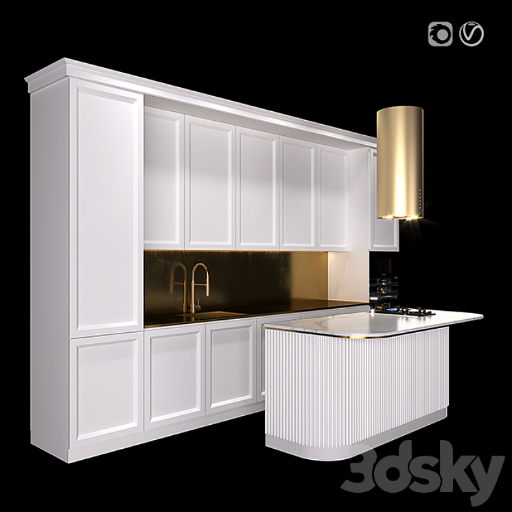 Kitchen 3 3DS Max - thumbnail 2