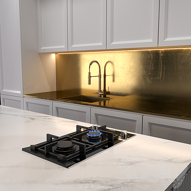 Kitchen 3 3DSMax File - thumbnail 3