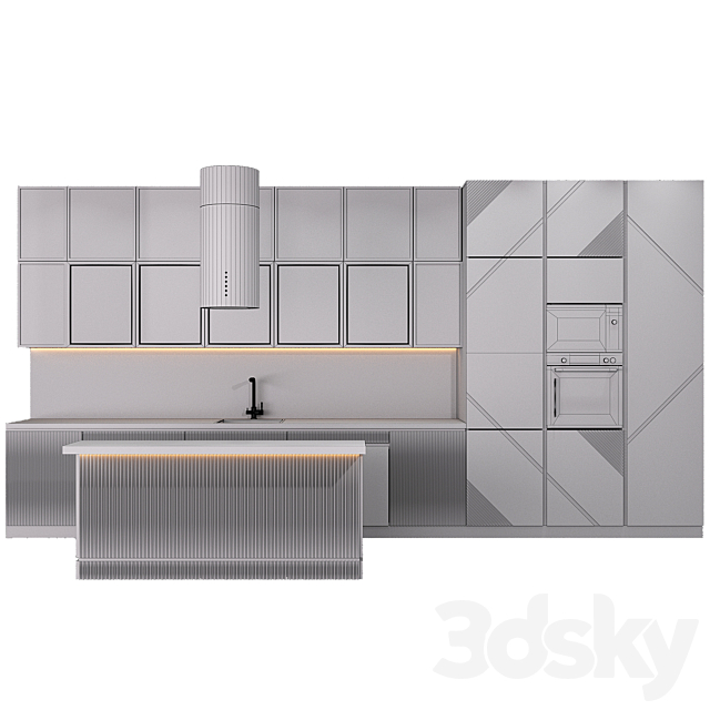 Kitchen 30 3DS Max Model - thumbnail 6