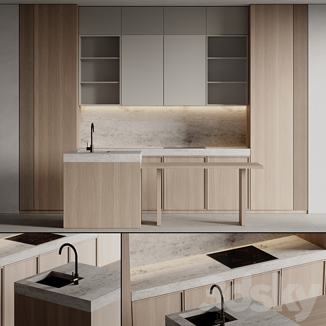 kitchen 30 3DS Max Model - thumbnail 2