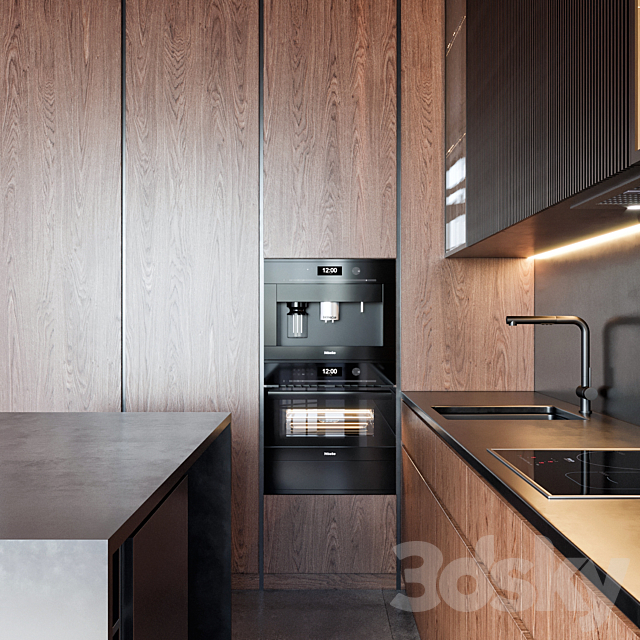 kitchen 32 3DS Max Model - thumbnail 3