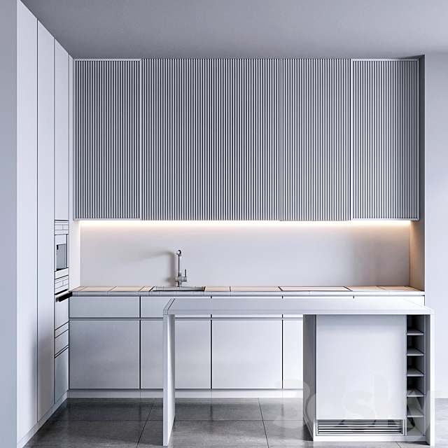 kitchen 32 3DS Max Model - thumbnail 5