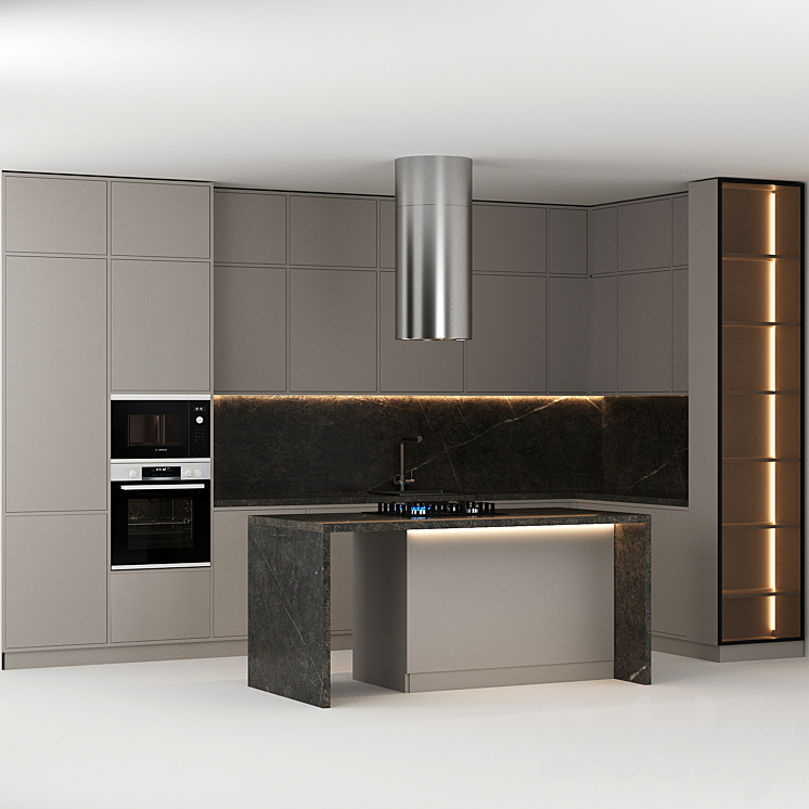 Kitchen 36 3DS Max - thumbnail 2