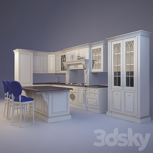 Kitchen 3ds Max - thumbnail 1