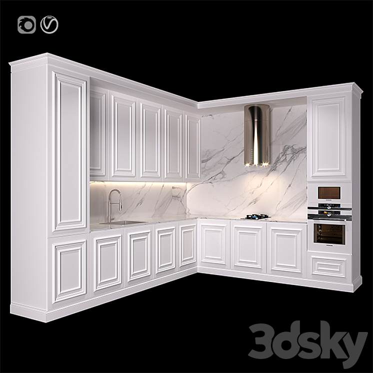 Kitchen 3DS Max - thumbnail 2