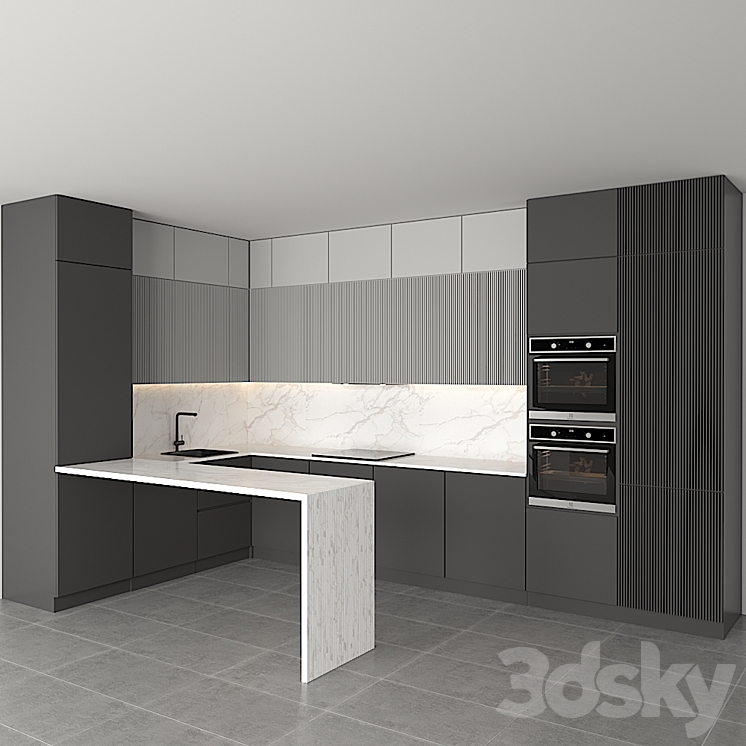 kitchen 3DS Max - thumbnail 2