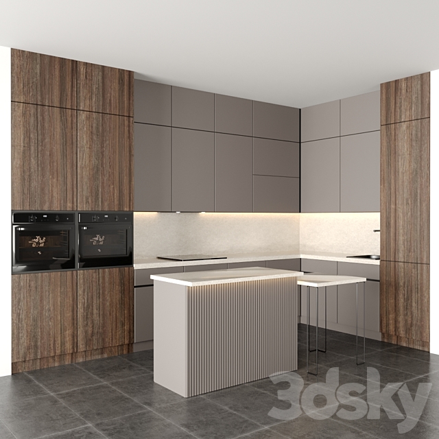 kitchen 3DS Max Model - thumbnail 2