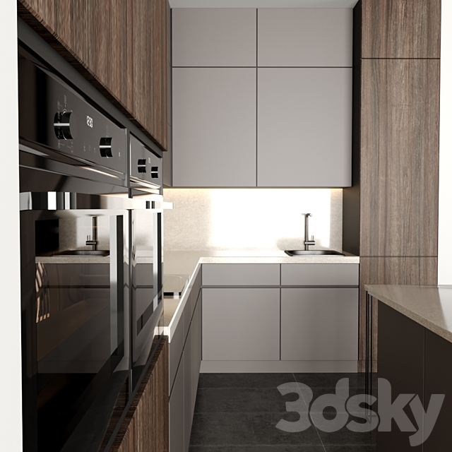 kitchen 3DS Max Model - thumbnail 3