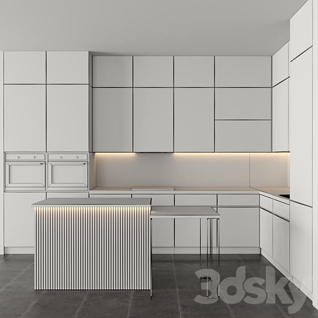 kitchen 3DS Max Model - thumbnail 5