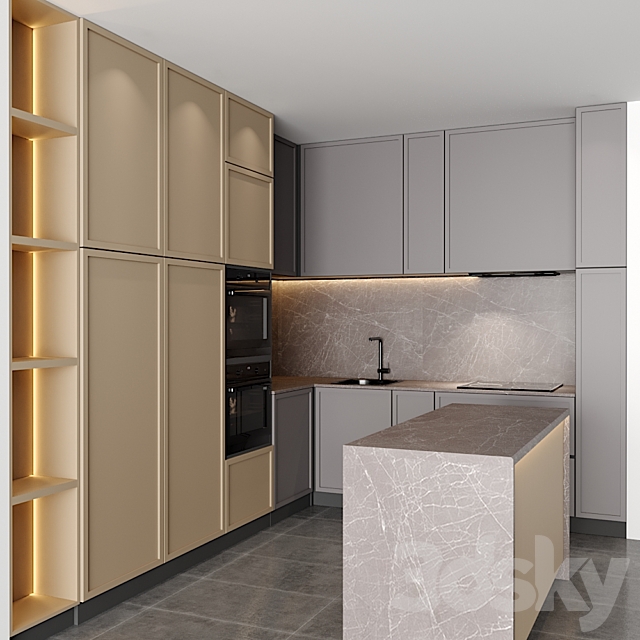 kitchen 3DS Max Model - thumbnail 2