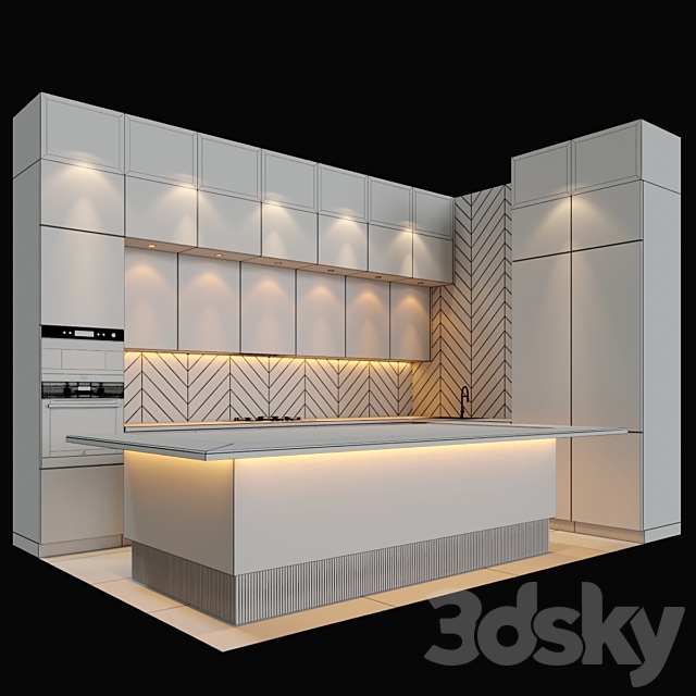 Kitchen 3DS Max Model - thumbnail 2