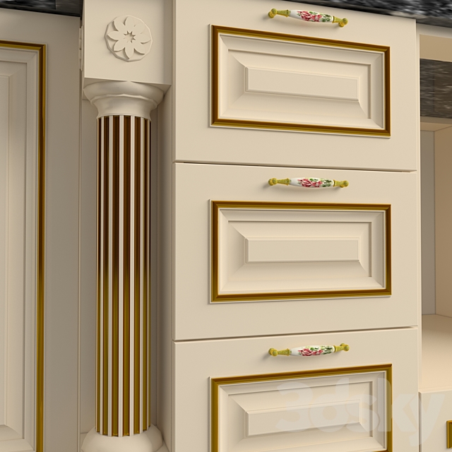 Kitchen 3DS Max Model - thumbnail 2