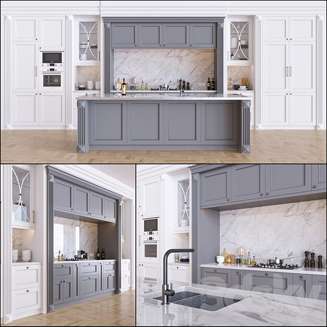 Kitchen 3DSMax File - thumbnail 1