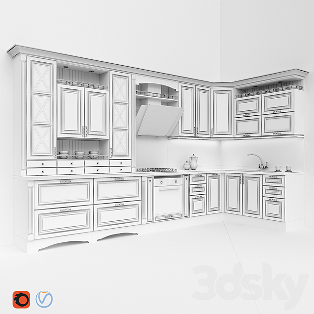 Kitchen 3DSMax File - thumbnail 3