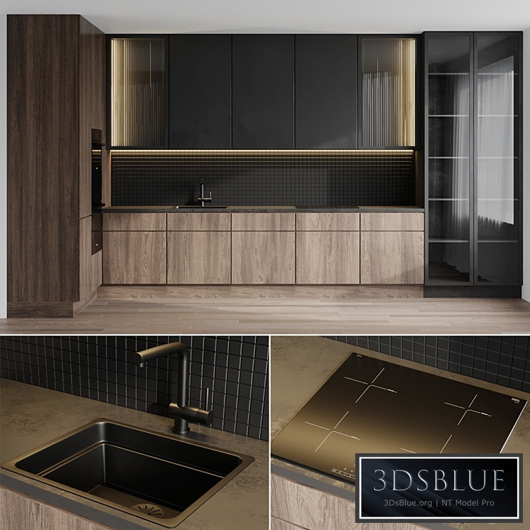 Kitchen 5 3DS Max - thumbnail 3