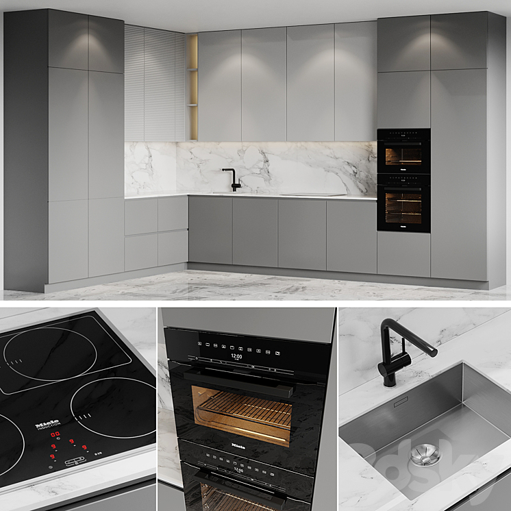 Kitchen 5 3DS Max - thumbnail 1