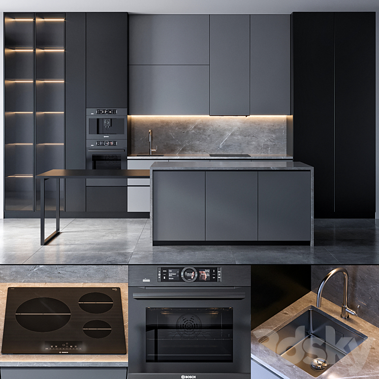 kitchen 50 3DS Max - thumbnail 1