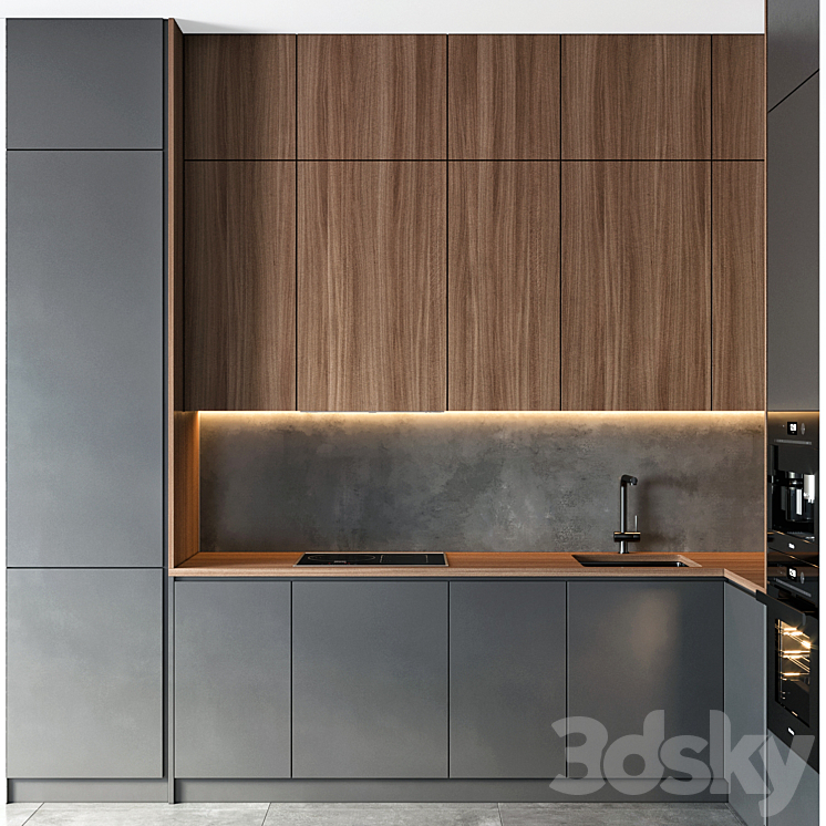 kitchen 58 3DS Max Model - thumbnail 2