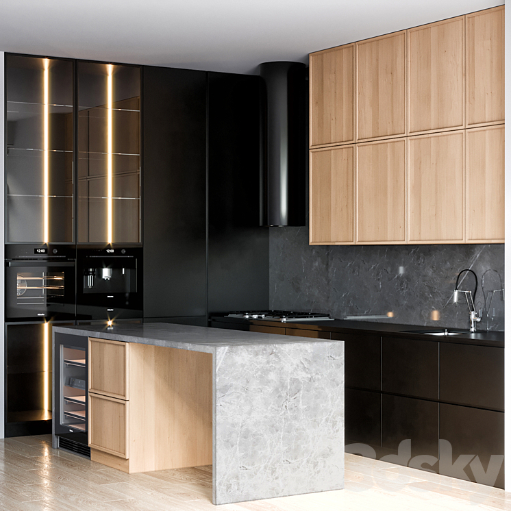 kitchen 66 3DS Max Model - thumbnail 2