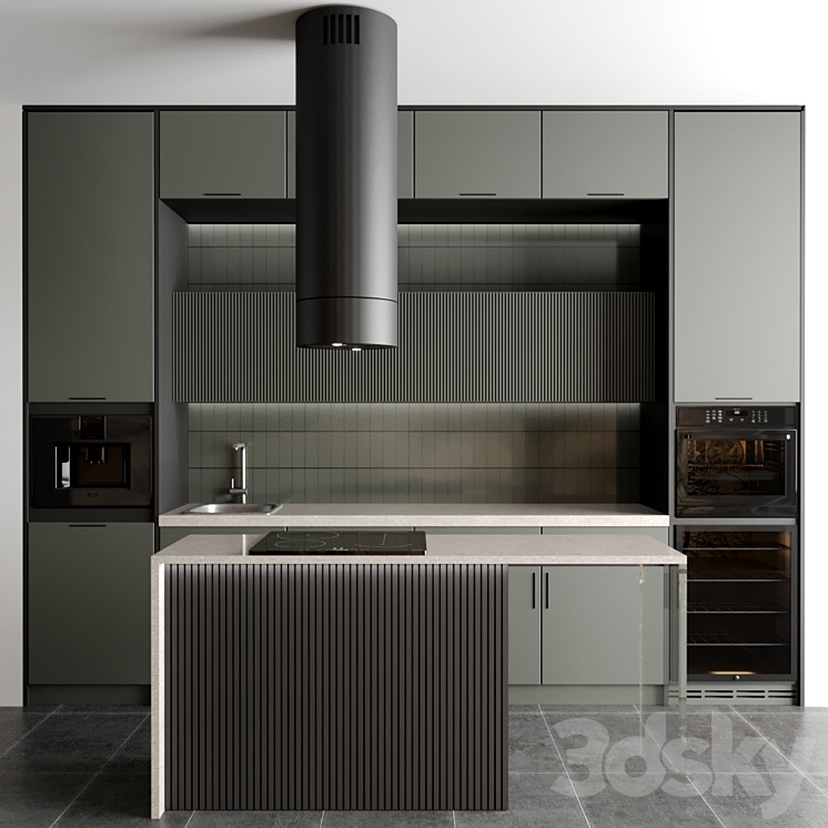 kitchen 68 3DS Max - thumbnail 1