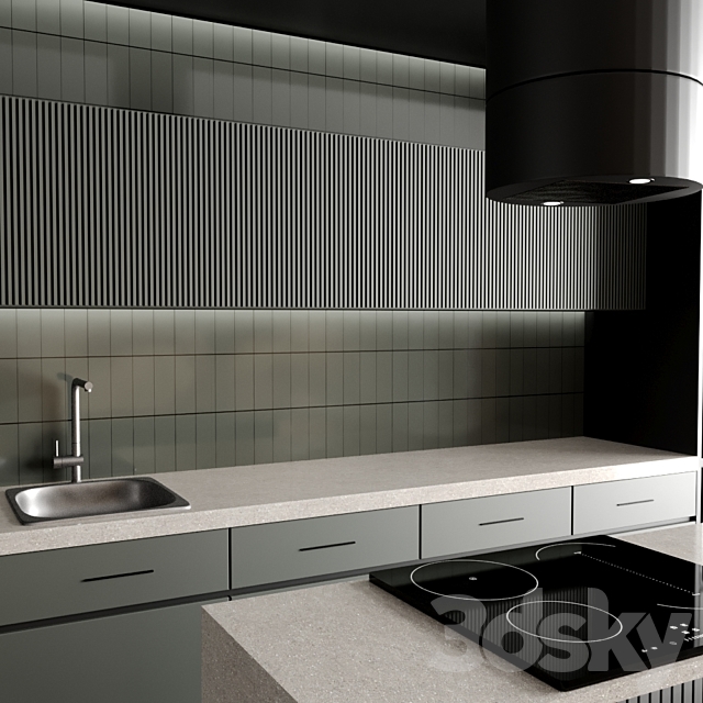 kitchen 68 3DS Max Model - thumbnail 3