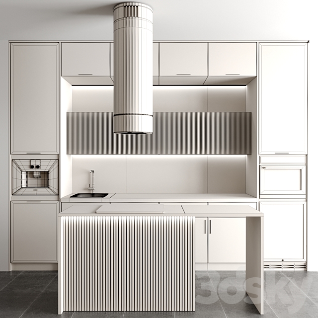 kitchen 68 3DS Max Model - thumbnail 4