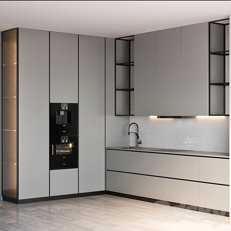 kitchen 71 3DS Max Model - thumbnail 2