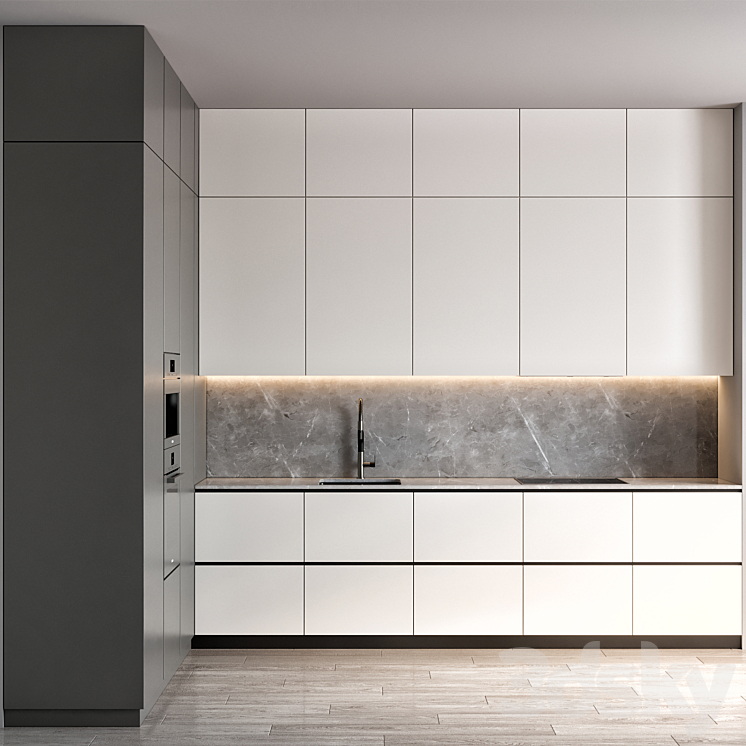 kitchen 75 3DS Max Model - thumbnail 1