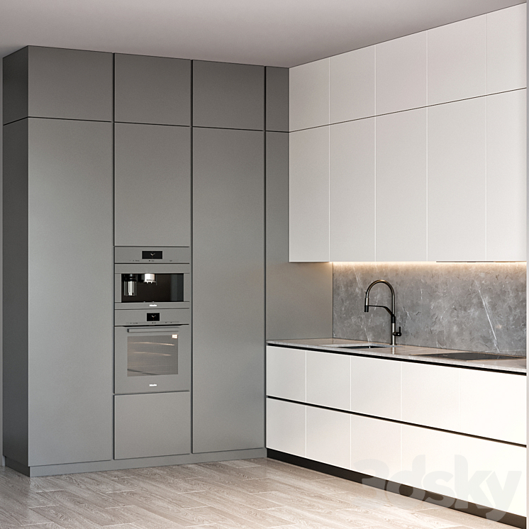 kitchen 75 3DS Max Model - thumbnail 2