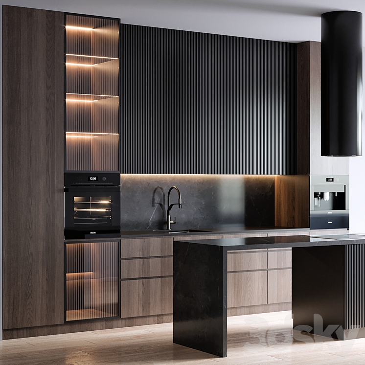 kitchen 79 3DS Max Model - thumbnail 2