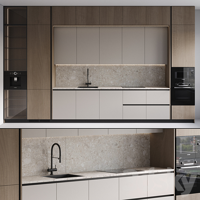 Kitchen 8 3ds Max - thumbnail 1