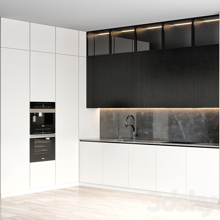 kitchen 82 3DS Max Model - thumbnail 2