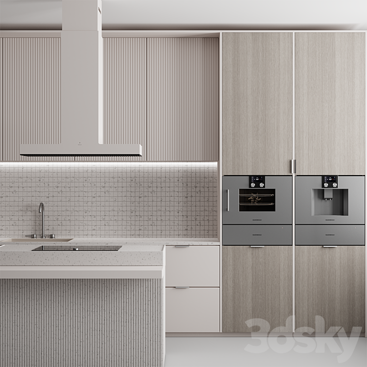 Kitchen ?82  Pastel 3DS Max - thumbnail 2