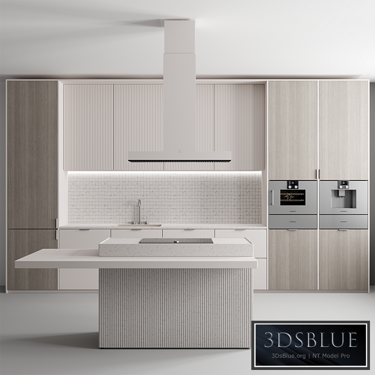 Kitchen ?82  Pastel 3DS Max - thumbnail 3