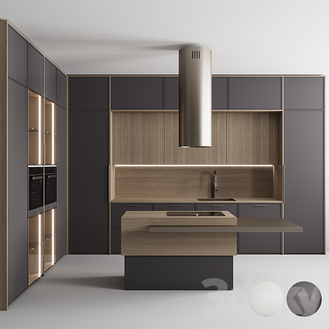 Kitchen ?86 “Dark Amethyst and Milk” 3DSMax File - thumbnail 1