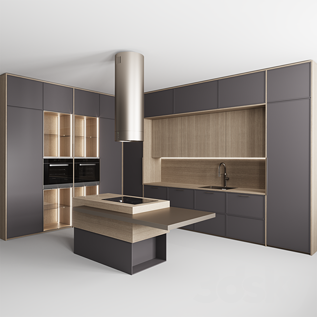 Kitchen ?86 “Dark Amethyst and Milk” 3DSMax File - thumbnail 3