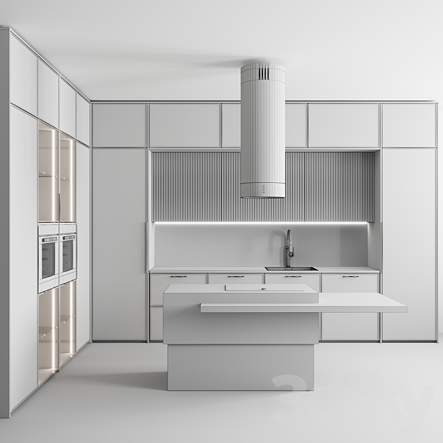 Kitchen ?86 “Dark Amethyst and Milk” 3DSMax File - thumbnail 7