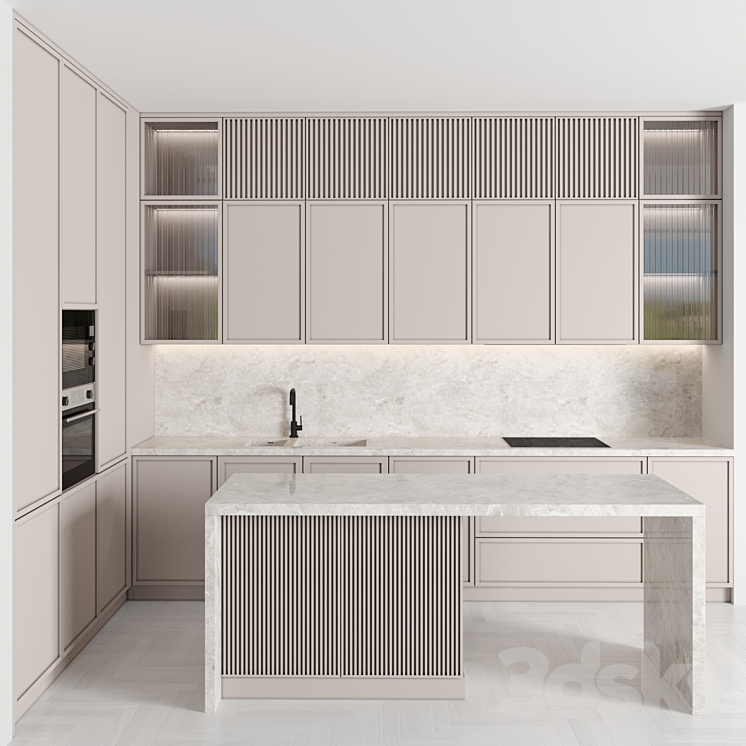 Kitchen 91 3DS Max Model - thumbnail 1