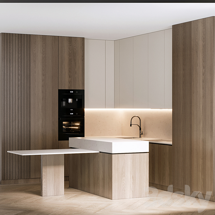 kitchen 92 3DS Max Model - thumbnail 2