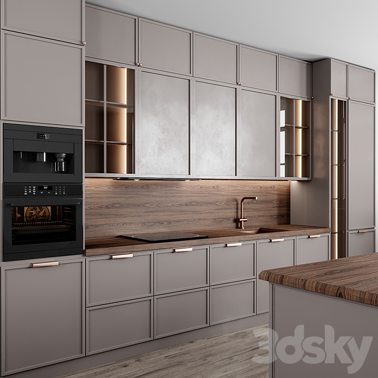 kitchen 96 3DS Max - thumbnail 2