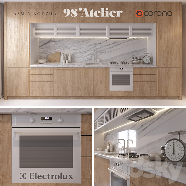 Kitchen 98’Atelier 3DSMax File - thumbnail 1