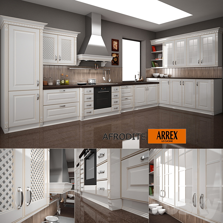 Kitchen AFRODITE f-ARREX 3DS Max - thumbnail 1