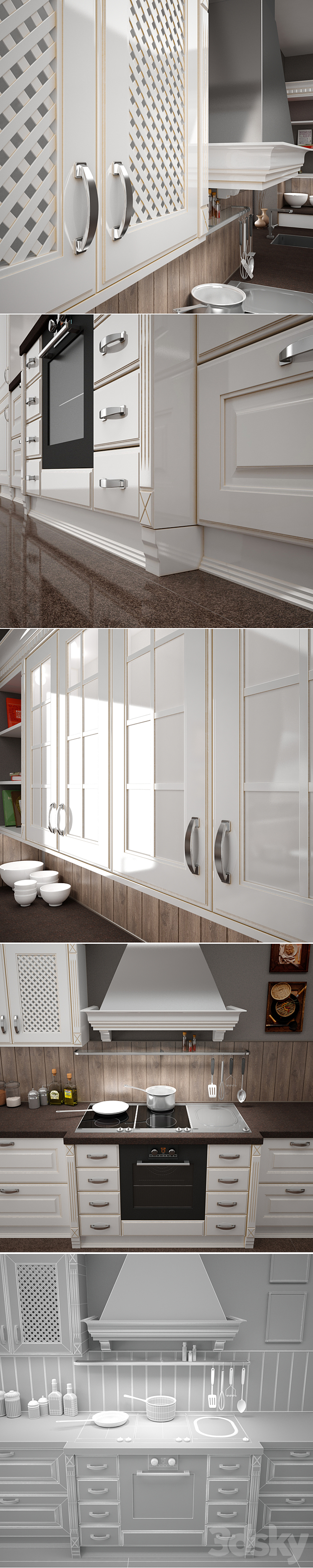 Kitchen AFRODITE f-ARREX 3DS Max - thumbnail 2